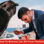 remove car oil from clothes